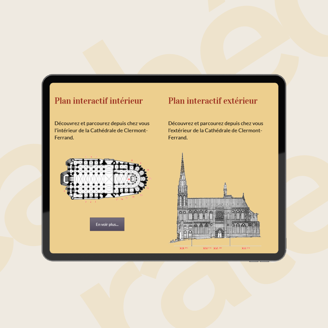 Portfolio web La Cathédrale de Clermont-Ferrand