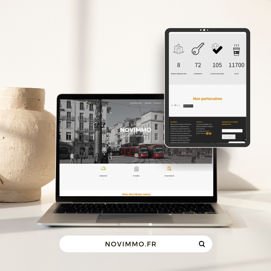 Portfolio web Novimmo